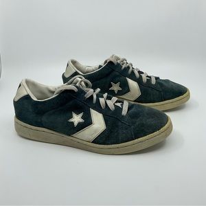 Vintage 90s Converse All Star Pro Suede University Blue White Sneakers 8